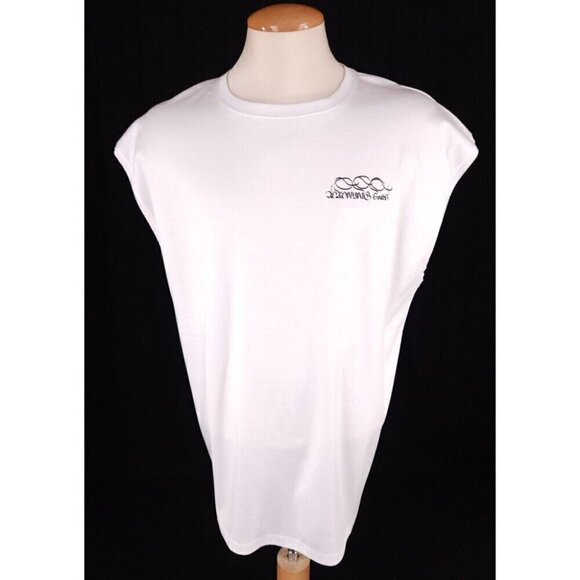 Acronym S25-PR 100% Cotton Mercerized Sleeveless T-shirt M New White - Picture 5 of 13